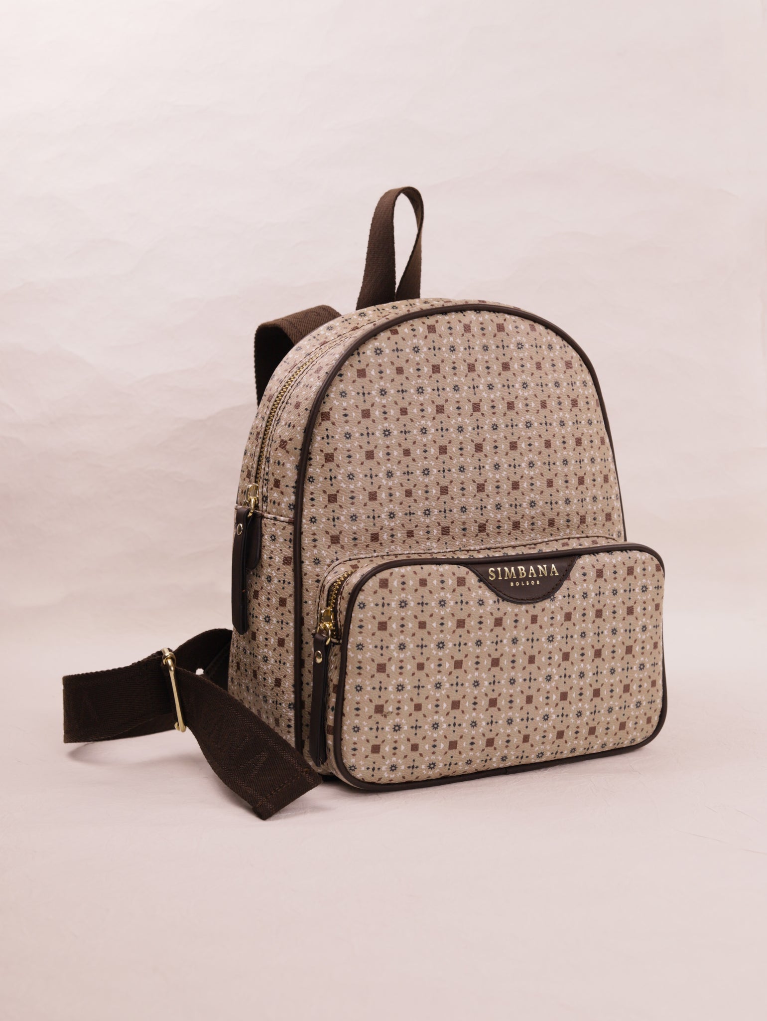 Mochila Diamante Beige